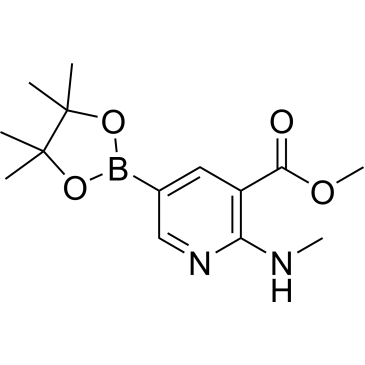 Methyl 2-(methylamino)-5-(4,4,5,5-tetramethyl-1,3,2-dioxaborolan-2-yl)nicotinateCas:2103352-46-9